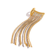 Dual-Tone Tassel Ear Cuff